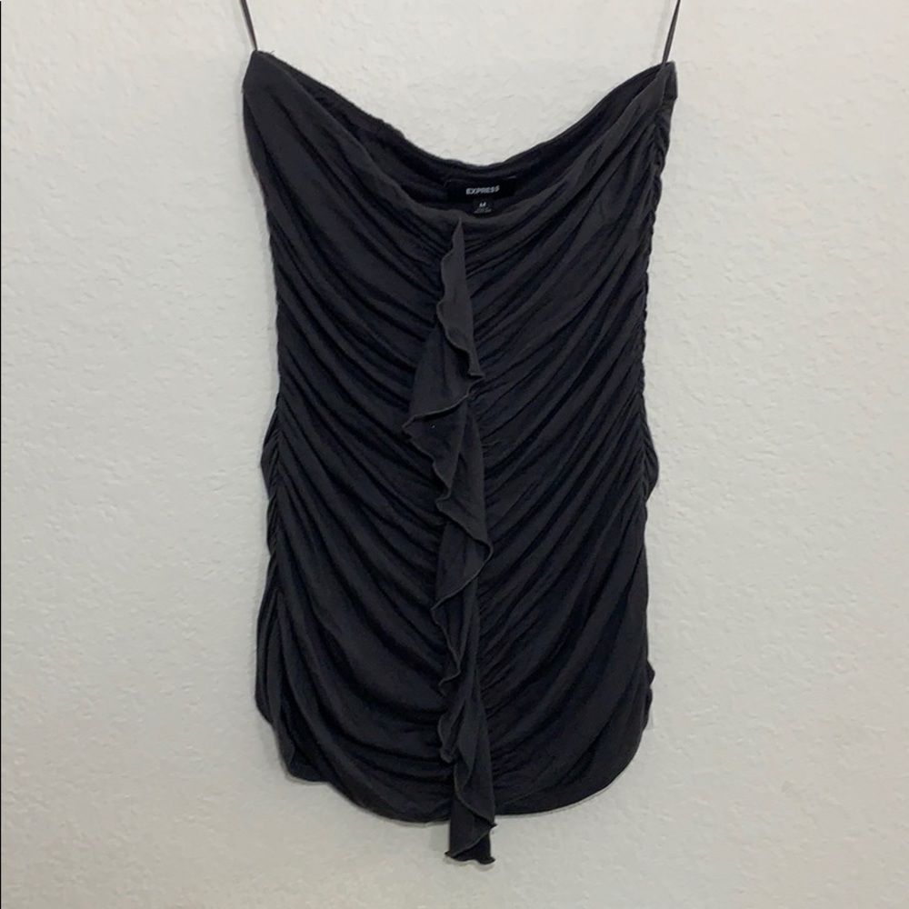 🛍Express gray tube top-M